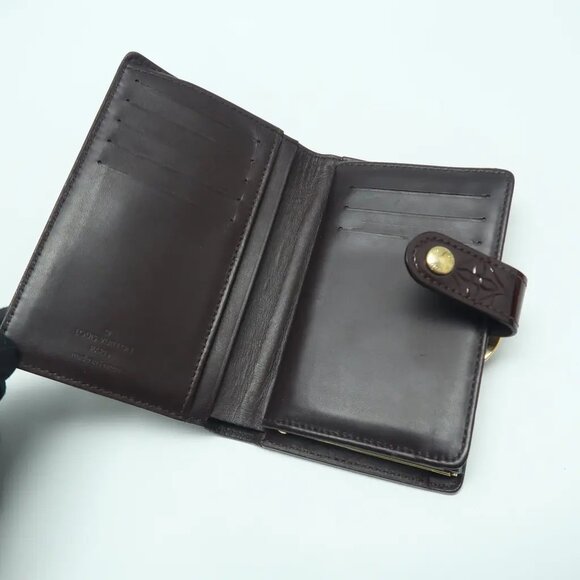 Louis Vuitton Burgundy Monogram Patent Leather Wallet 330-041025 - Picture 8 of 12